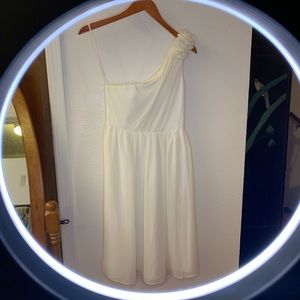 BHLDN Va et Vien One Shoulder Chiffon Dress